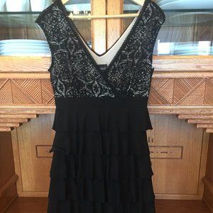 🤩 NWT Frank Lyman Black and Tan Midi Dress